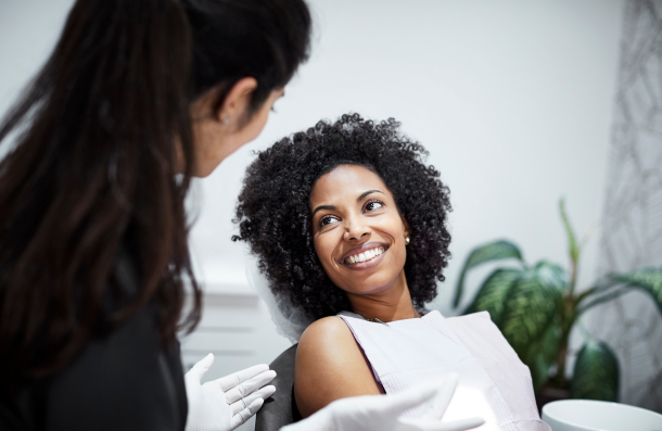 What is a Dental Therapist? Lady at the dentist