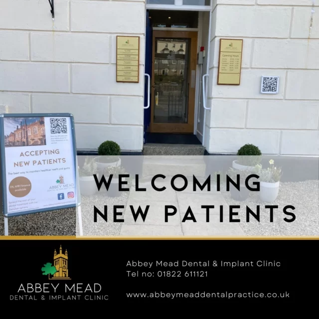Are you in search of a trusted dental care partner? Look no further! Abbey Mead Dental & Implant Clinic is thrilled to announce that we are now accepting new patients! 🦷✨

Why choose Abbey Mead?

✅ Expert Dental Care: Our experienced team is dedicated to providing top-notch dental and implant services.
✅ State-of-the-Art Facilities: Enjoy cutting-edge technology in a comfortable and welcoming environment.
✅ Personalized Treatment Plans: Tailored solutions for your unique oral health needs.
✅ Caring Professionals: Your smile is in good hands with our compassionate and skilled dental team.

Don't miss out on the opportunity to achieve your dream smile! Schedule your appointment now and experience the difference at Abbey Mead Dental & Implant Clinic. 📆👩‍⚕️👨‍⚕️

Visit our website to learn more: https://buff.ly/3MqMALk

📞 Call us today to book your appointment: 01822611121

or book online : https://buff.ly/3U9mpxp

#DentalCare #NewPatientsWelcome #SmileWithAbbeyMead #tavistockdentist #plymouthdentist #dentist #dentalpractice